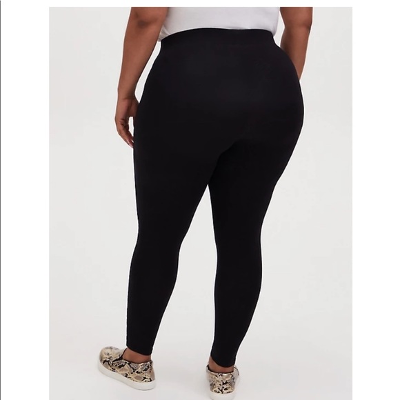 NWT TORRID PREMIUM LEGGING - SLASHED FISHNET - Picture 3 of 5